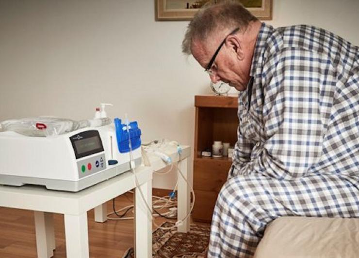Der Schnittpunkt an dem Leben gerettet und erhalten wird Baxter